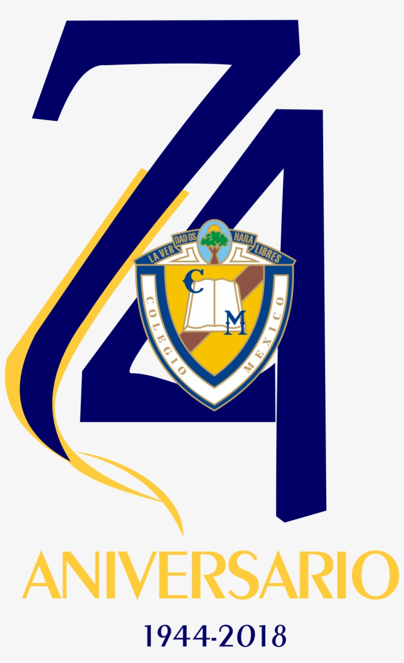 74 Aniversario - Crest, transparent png