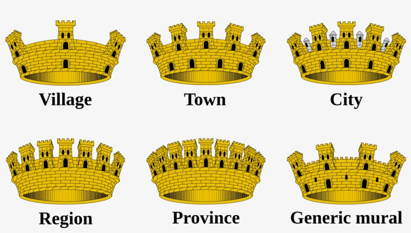 File - Mural Crowns - Svg - Crown Coat Of Arms Png, transparent png