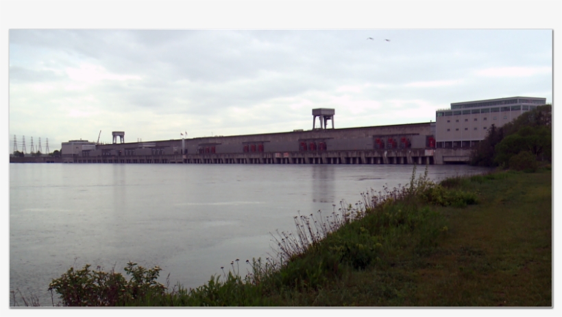 Water Is Moving Through The Moses Saunders Dam In Cornwall - River, transparent png