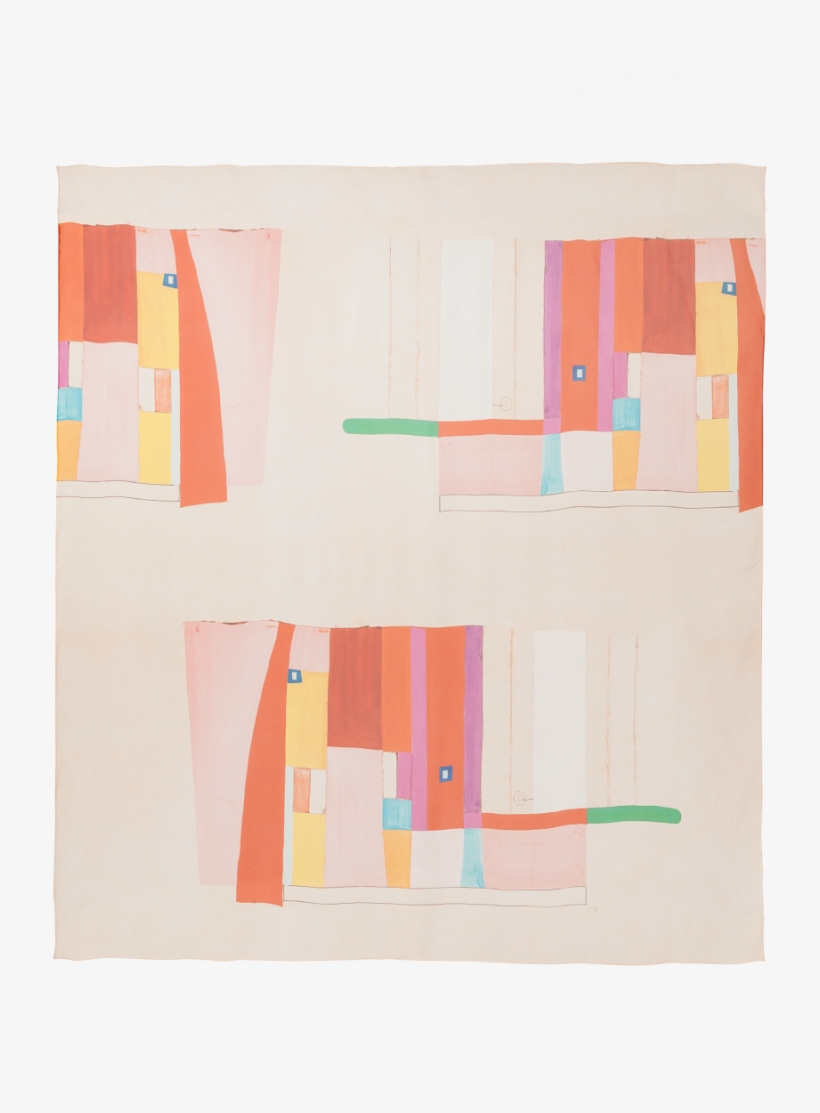 Silk Scarf With Mural Print - Creative Arts, transparent png