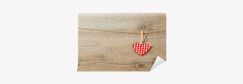 Christmas Toys Hanging On String Over Wooden Background - Earrings, transparent png