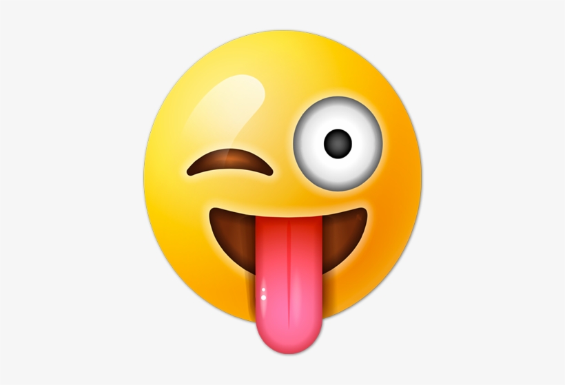 He Escrito Esto Aceptando Que Los Enamorados Leyendo - Emoticono Guiño Y Lengua, transparent png