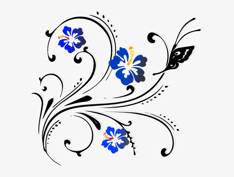 Small - Butterfly Border Design Png, transparent png