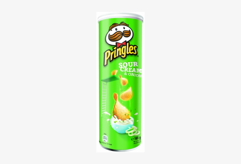 Chips Sour Cream Onion Pringles 165g - Pringles Sour Cream & Onion, transparent png