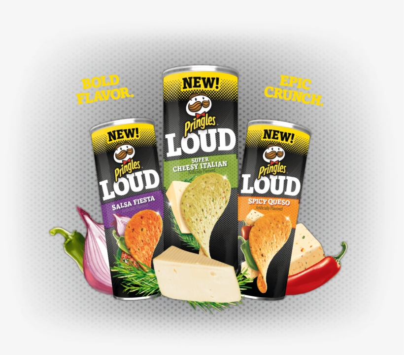 Dot Foods 652375 Pringles Loud Spicy Queso 5.4oz 14ct,, transparent png