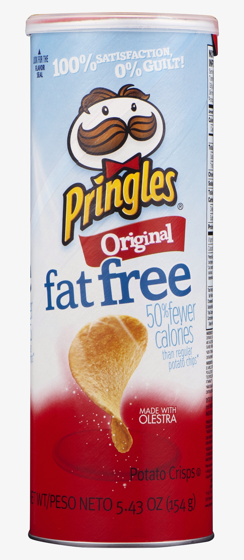 Pringles Fat Free Original Super Stack, transparent png