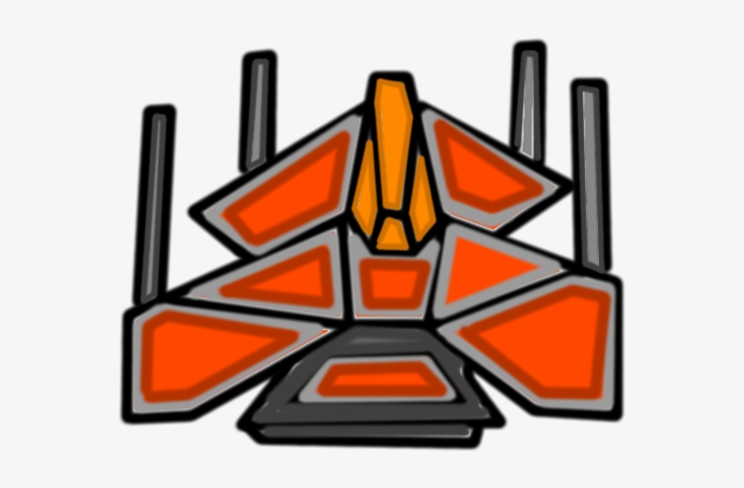 Enemy Spaceship Png Download - Enemy Spaceship Cartoon, transparent png