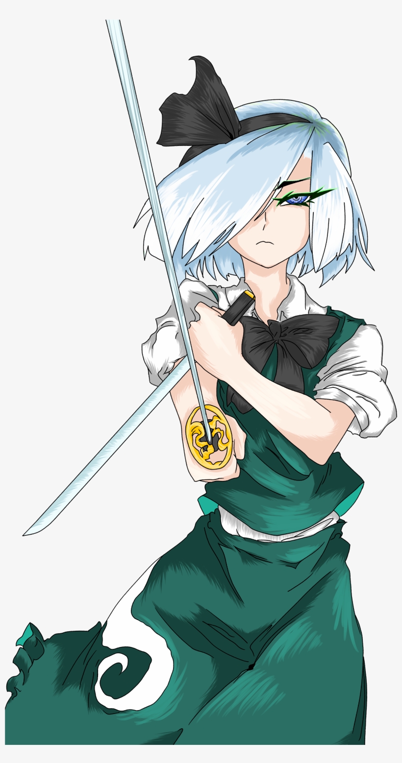 Colored In A Half Baked Half Ghost Girl Drawn By Another - Cartoon, transparent png
