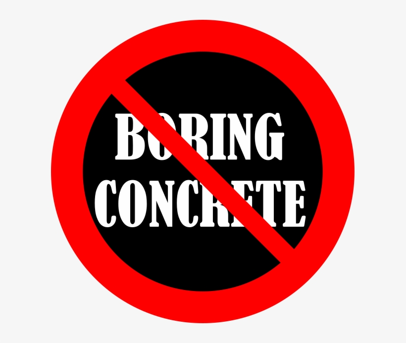 No Boring Concrete - Detroit, transparent png
