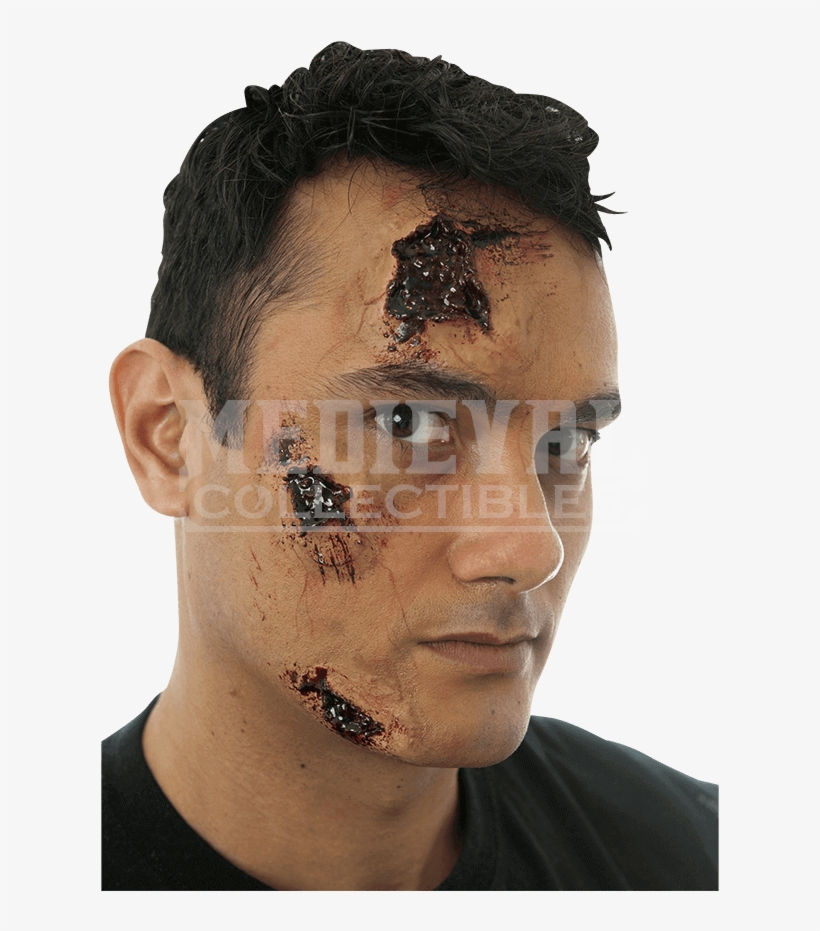 3 Piece Gash Latex Appliance Set - Cinema Secrets Wo167 - Gash Set - 3 Pieces, transparent png