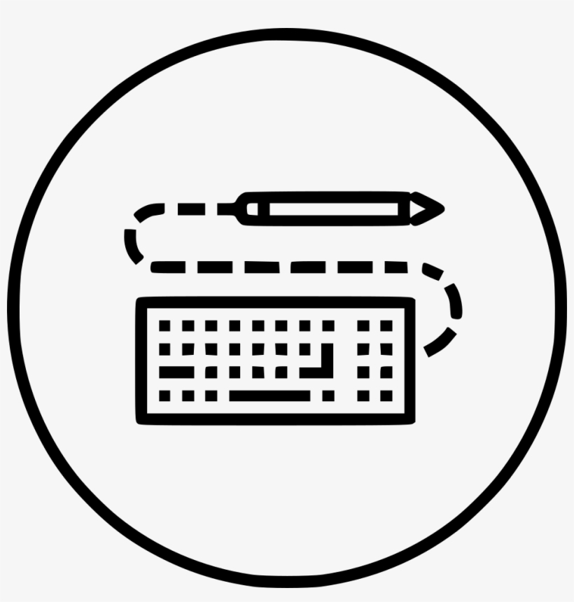 Pen Pencil Keyboard Write Drawing Design Sketch Comments - Line Art, transparent png