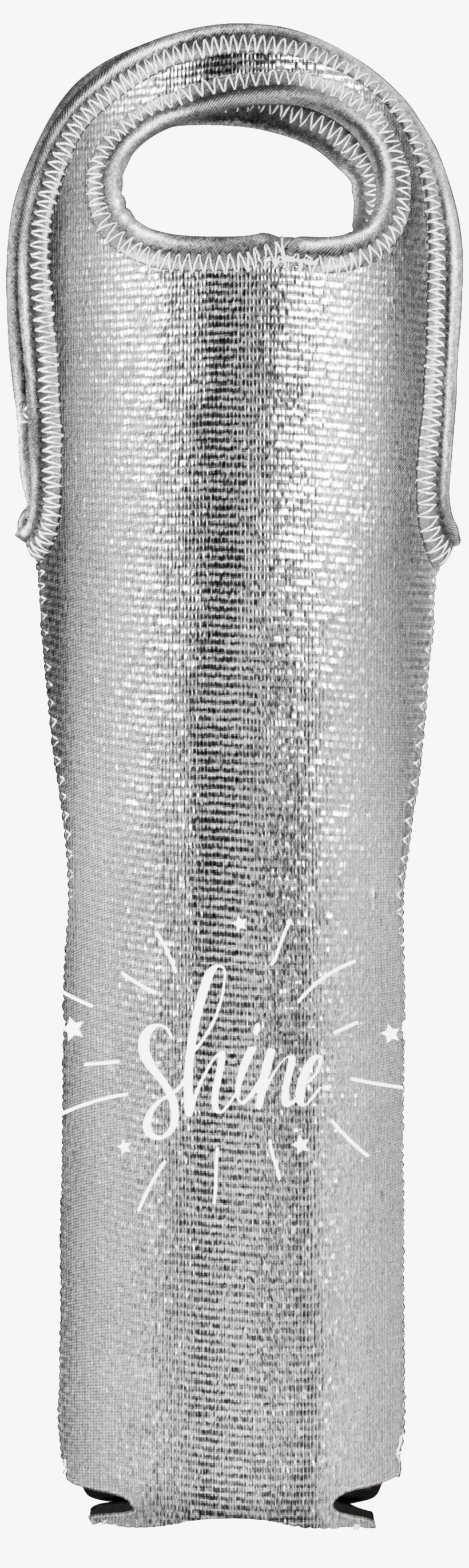 Wine Tote Metallic Neoprene Single - Wine, transparent png