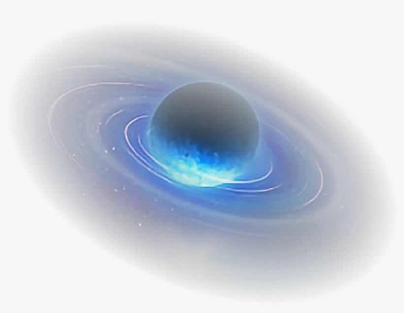 Saturn Planet Gas Rings Blue Faded - Vortex, transparent png