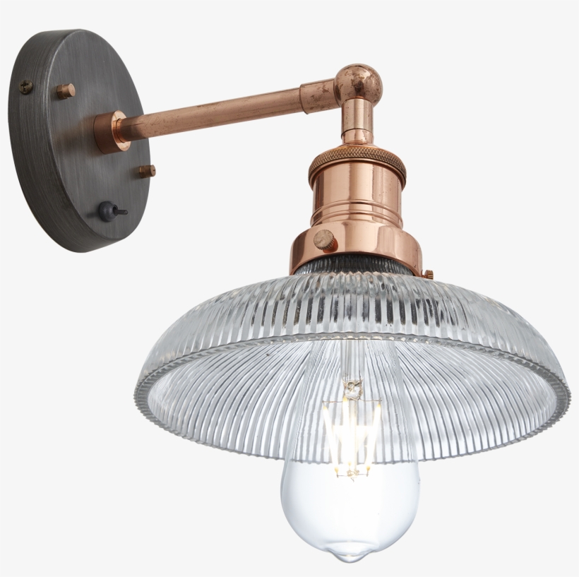 Brooklyn Glass Dome Wall Light - Industville Brooklyn Vintage Antique Sconce Wall Lamp, transparent png