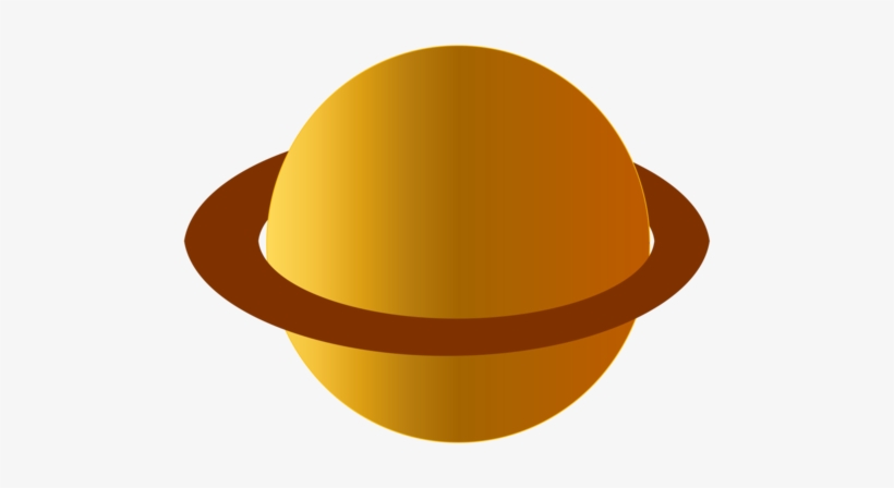 Planet Rings Saturn Solar System Space Yellow - Saturn, transparent png