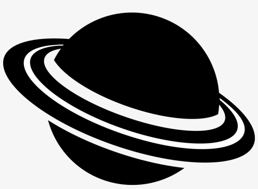Vector Illustration Of Celestial Planet With Rings - Illustration, transparent png