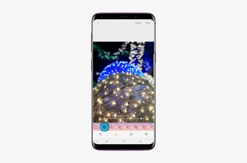 Choose Shape Effect - Samsung S9 Blurred Background, transparent png