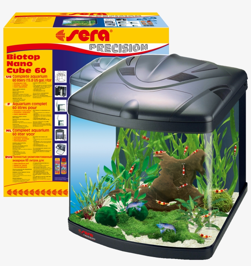 31102 Int Sera Biotop Nano Cube 60 - Sera Aquarium, transparent png