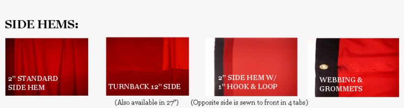 Curtains Can Be Sewn Flat With Panels Of Fabric Sewn - Stage Curtain Hems, transparent png