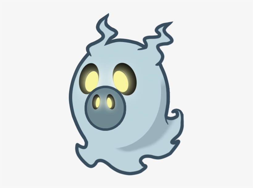 Floating Whisper Ghost Mascot - Angry Birds Ghost Pig, transparent png