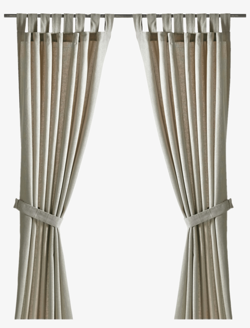 Egg Shell Curtains With Tie Backs - Ikea Lenda Light Beige Curtains Window Panels (2 Panels), transparent png