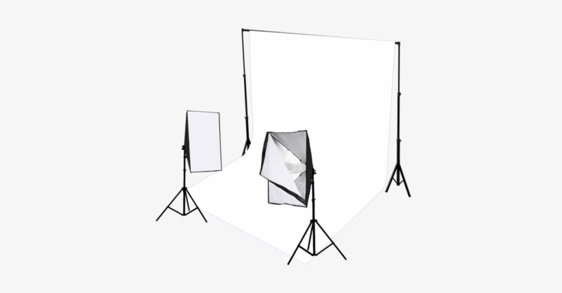 2 Head Continuous Softbox Studio Lighting With Studio - Photographic Studio, transparent png