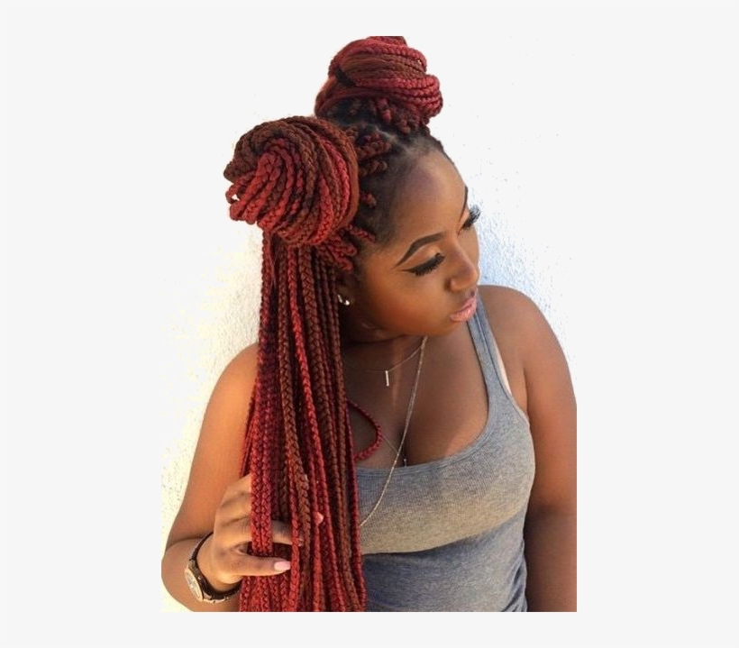 Braids Removal - Black Woman Braided Buns, transparent png