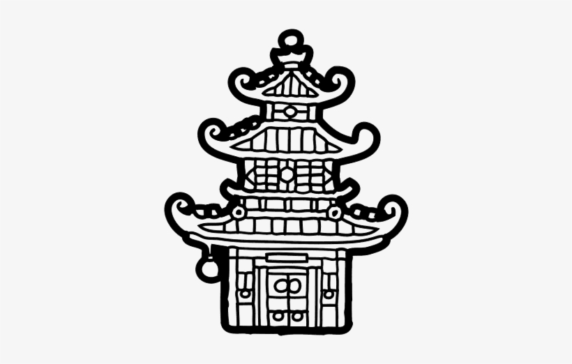 Japan House Coloring Sheet, transparent png