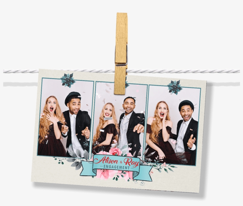 Floral Banner Postcard - Postcard, transparent png