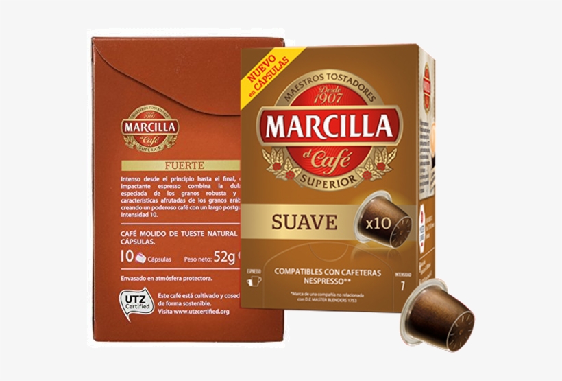 Información De Cápsulas De Café Marcilla - Marcilla Soft Capsule Coffee Marcilla, transparent png