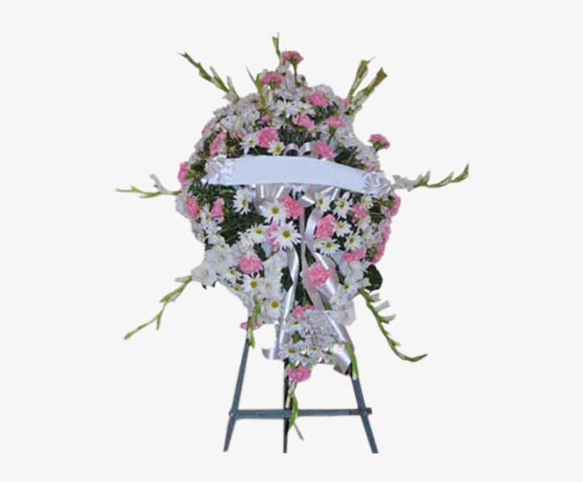 Pink & White With Banner - Bouquet, transparent png