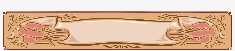Vector Illustration Of Dove Bird Floral Banner - Wood, transparent png