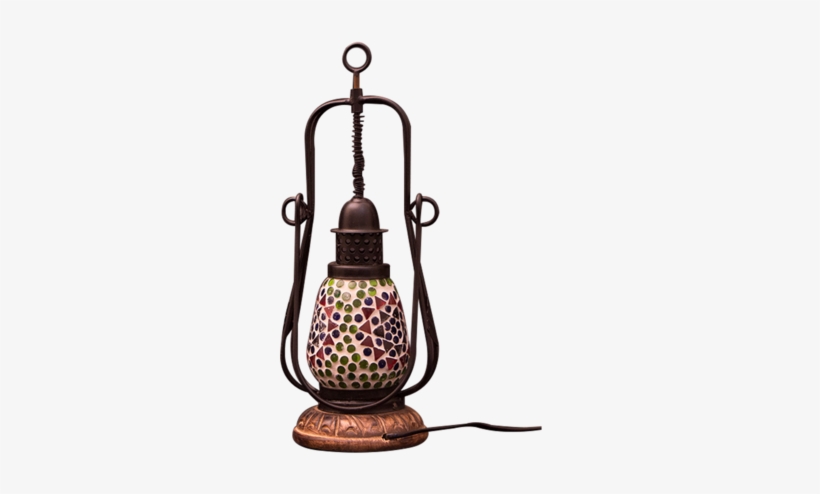 Mosaic Glass Hanging Lantern - Lantern, transparent png