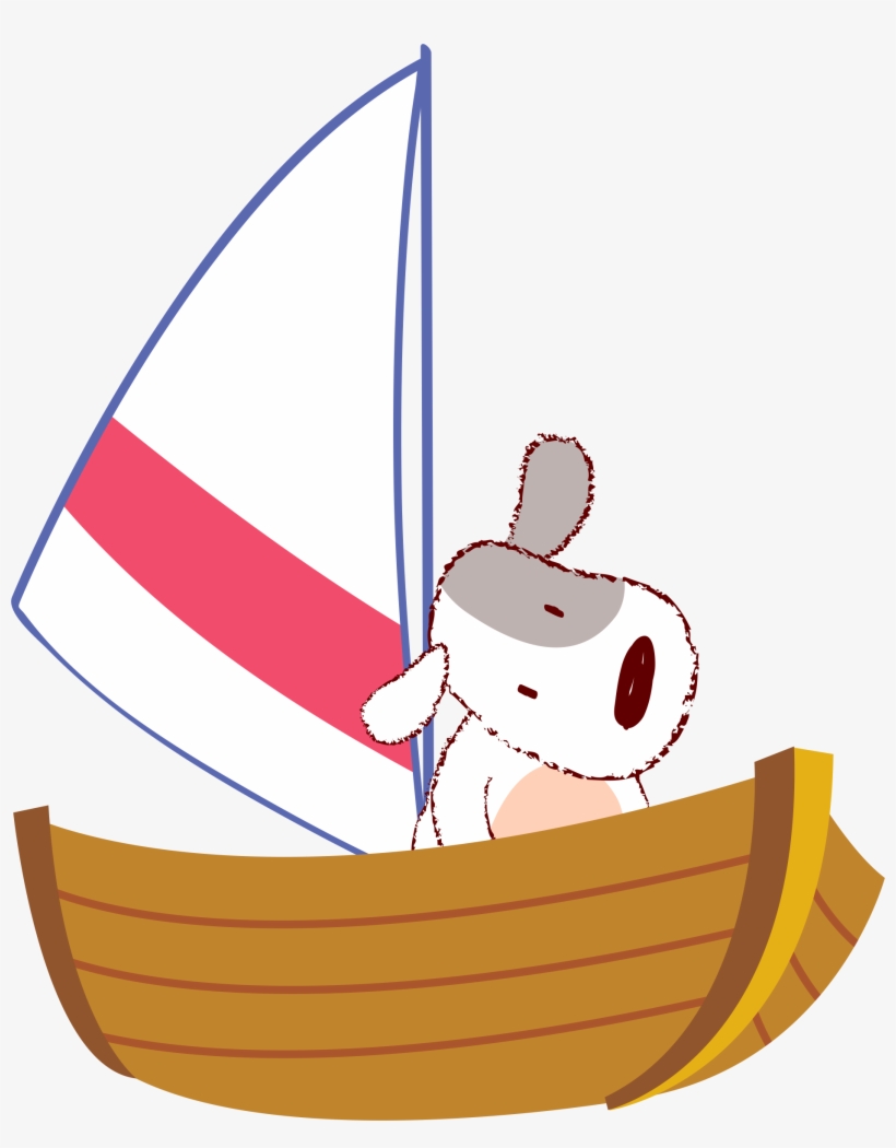 Dog On Sailboat Clipart - Dog On A Boat Clip Art, transparent png