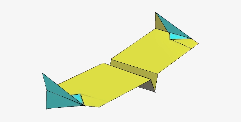 Simple Paper Airplane Flying Wing - Paper Plane, transparent png