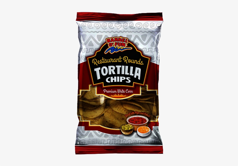 Barrel O Fun White Corn Restaurant Rounds Tortilla - Barrel O Fun Tortilla Chips, transparent png