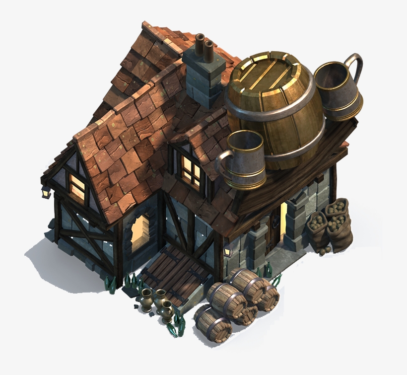 Building Size, Mana Gained When Destroyed - House, transparent png