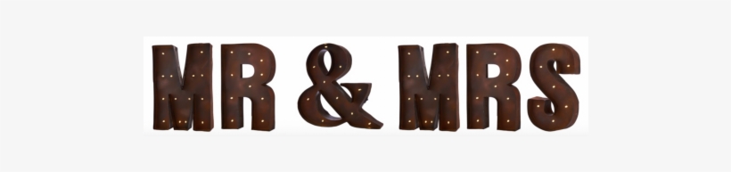 Carnival Led Light Up Wall Letters - Mr And Mrs Icon, transparent png