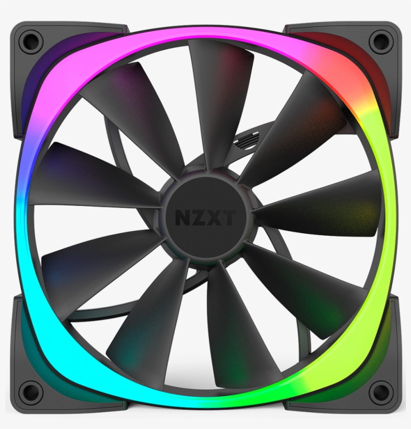 With Digitally Controllable Lighting Effects Aer Fans - Nzxt Aer Rgb 140mm, transparent png