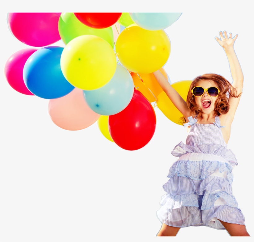 Rapariga Com Baloes - Celebration Girl, transparent png