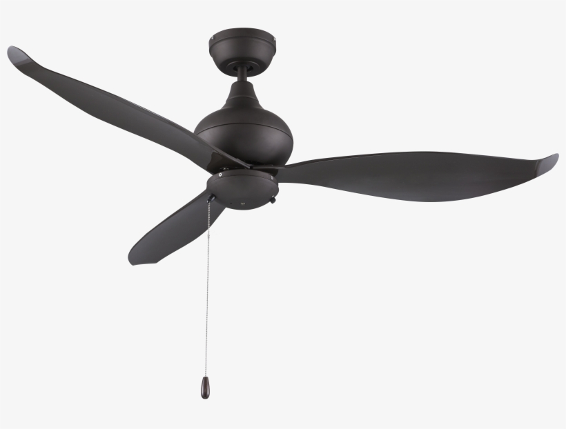 3 Blade, 52” Wet Location Fan, transparent png