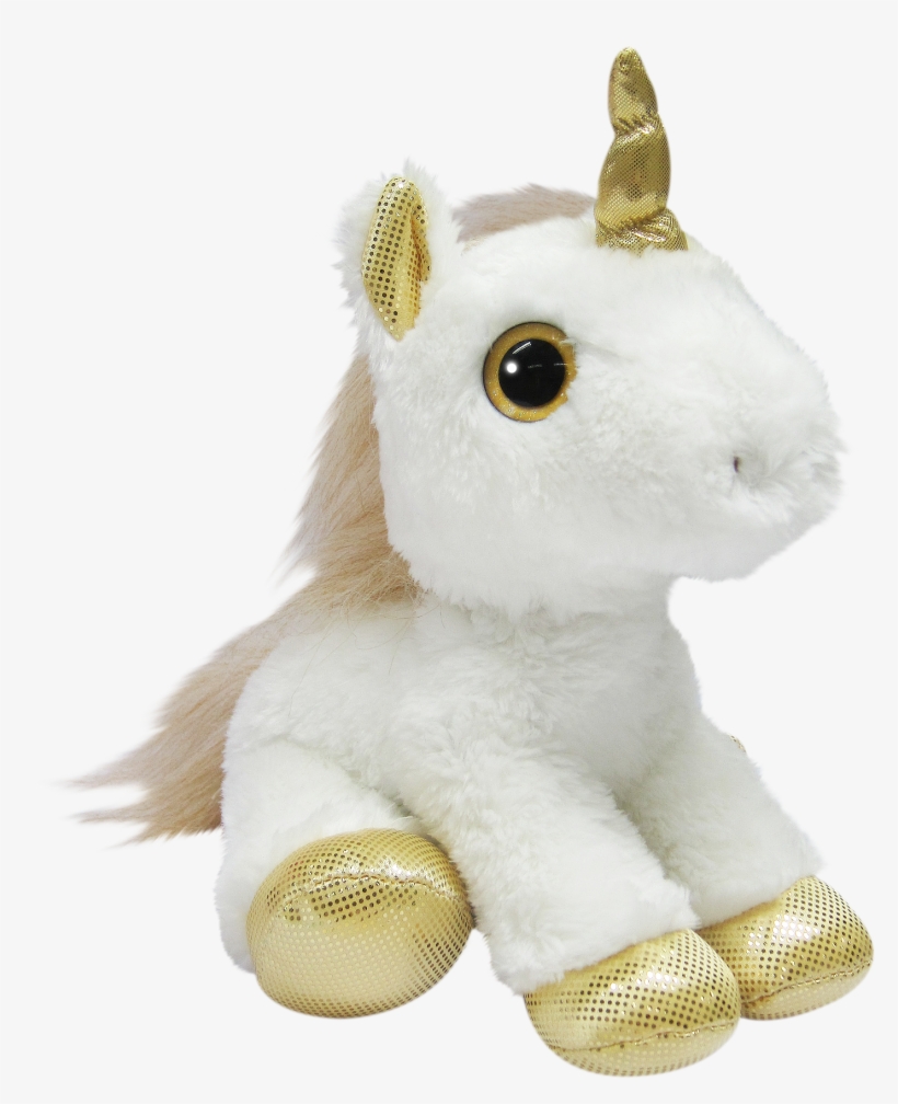 Unicorn Gold Glitter Eyes 30cm - Gold, transparent png