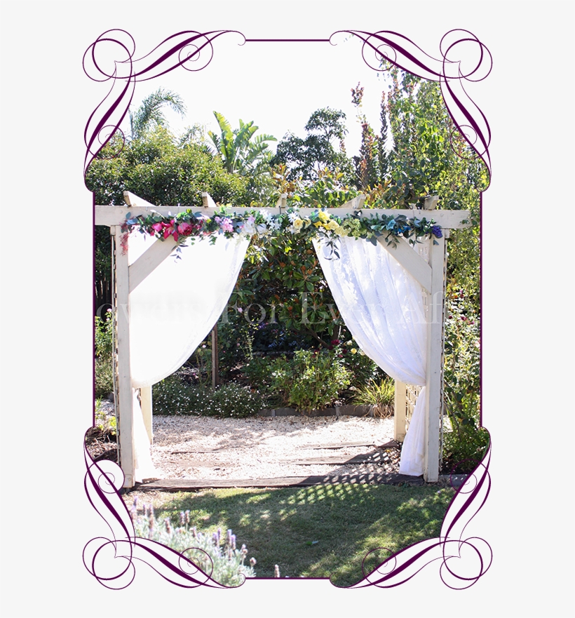 Silk Artificial Rainbow Multicolor Colourful Wedding - Backyard, transparent png