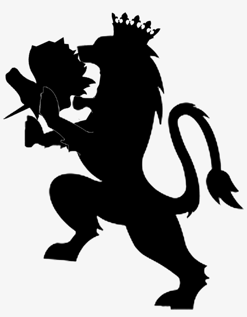 It's Still Gold And Glittery, But It Was A Nice "masculine" - Crest Lion, transparent png