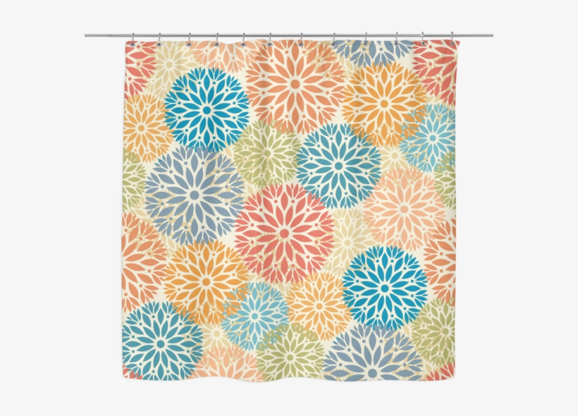 Maya Color Burst Mandala Shower Curtain 70 X - Curtain, transparent png