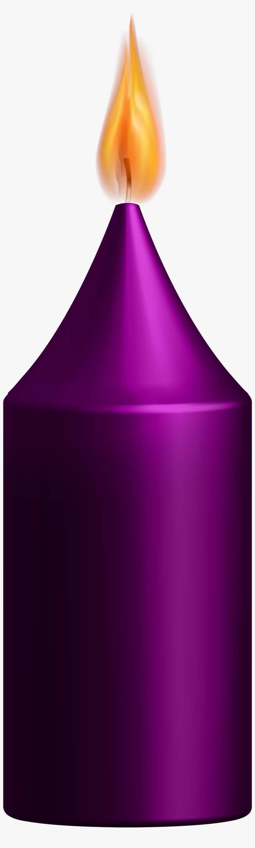 Candle Clipart Violet - Triangle, transparent png