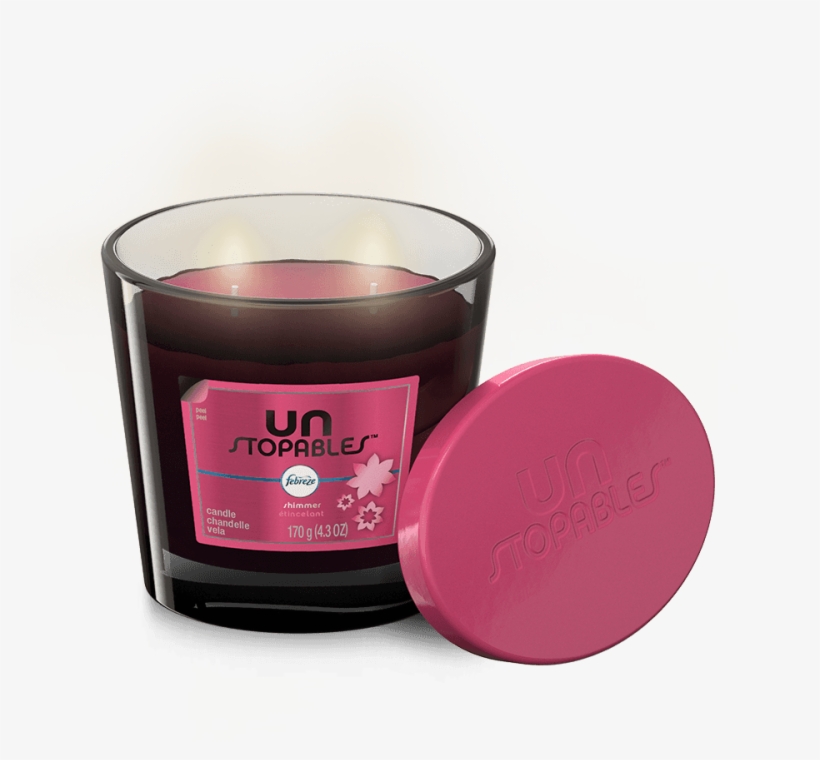 Febreze Unstopables Candle, Shimmer - 1 Candle, 4.3, transparent png