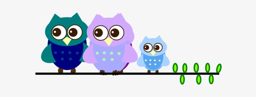 Family Owl Clip Art At Clker - Pretty Owls Laptop Sleeve - 13", transparent png