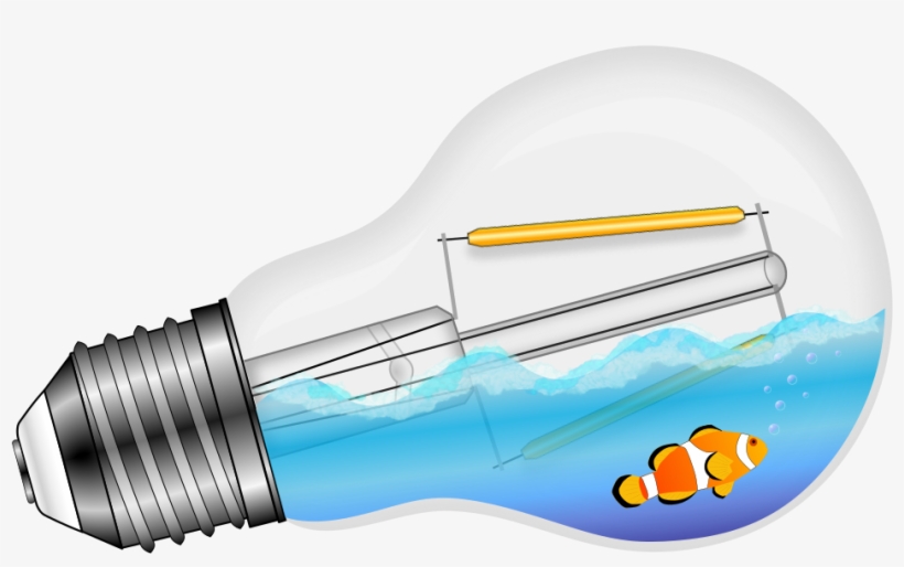 Swimming Fish In A Lamp - Portable Network Graphics, transparent png