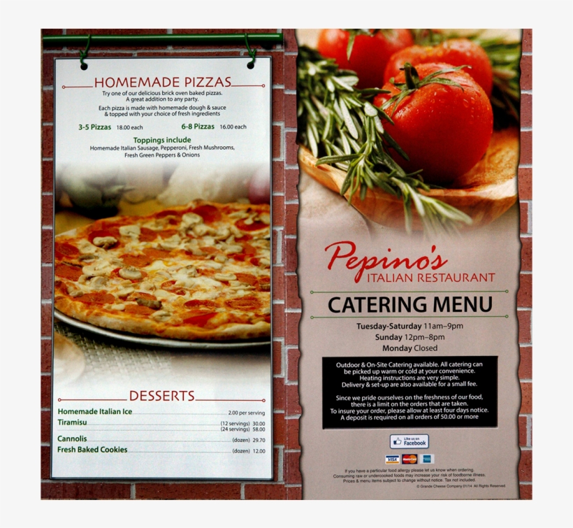 Pepinos 2410 Ontario Street Schererville, In, 46375 - Convenience Food, transparent png